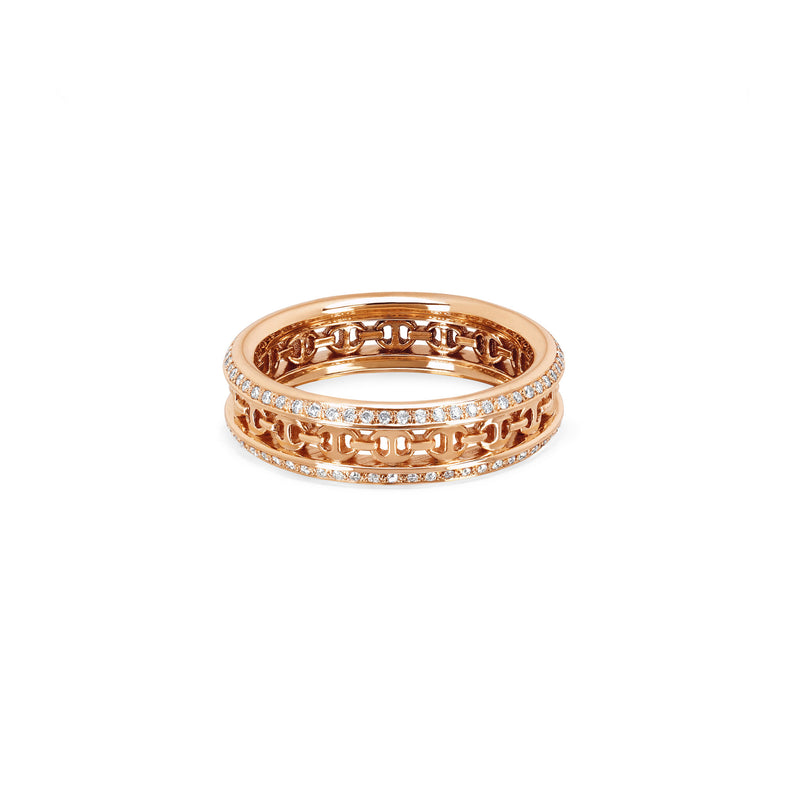 Hoorsenbuhs 18K Rose Gold Chassis Diamond Ring