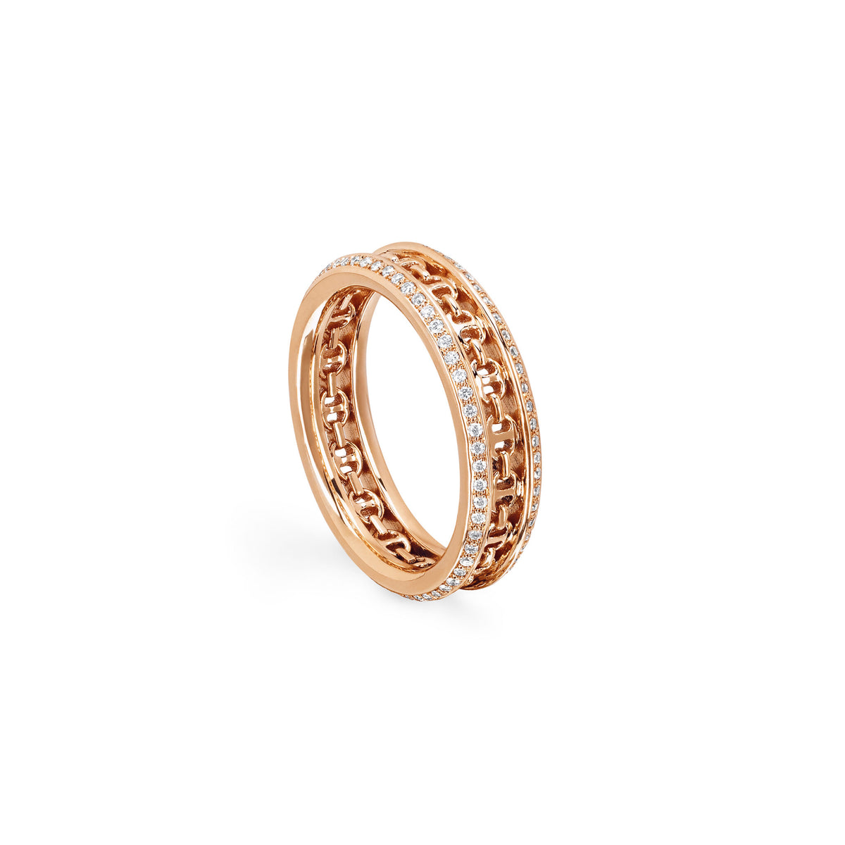 Hoorsenbuhs 18K Rose Gold Chassis Diamond Ring