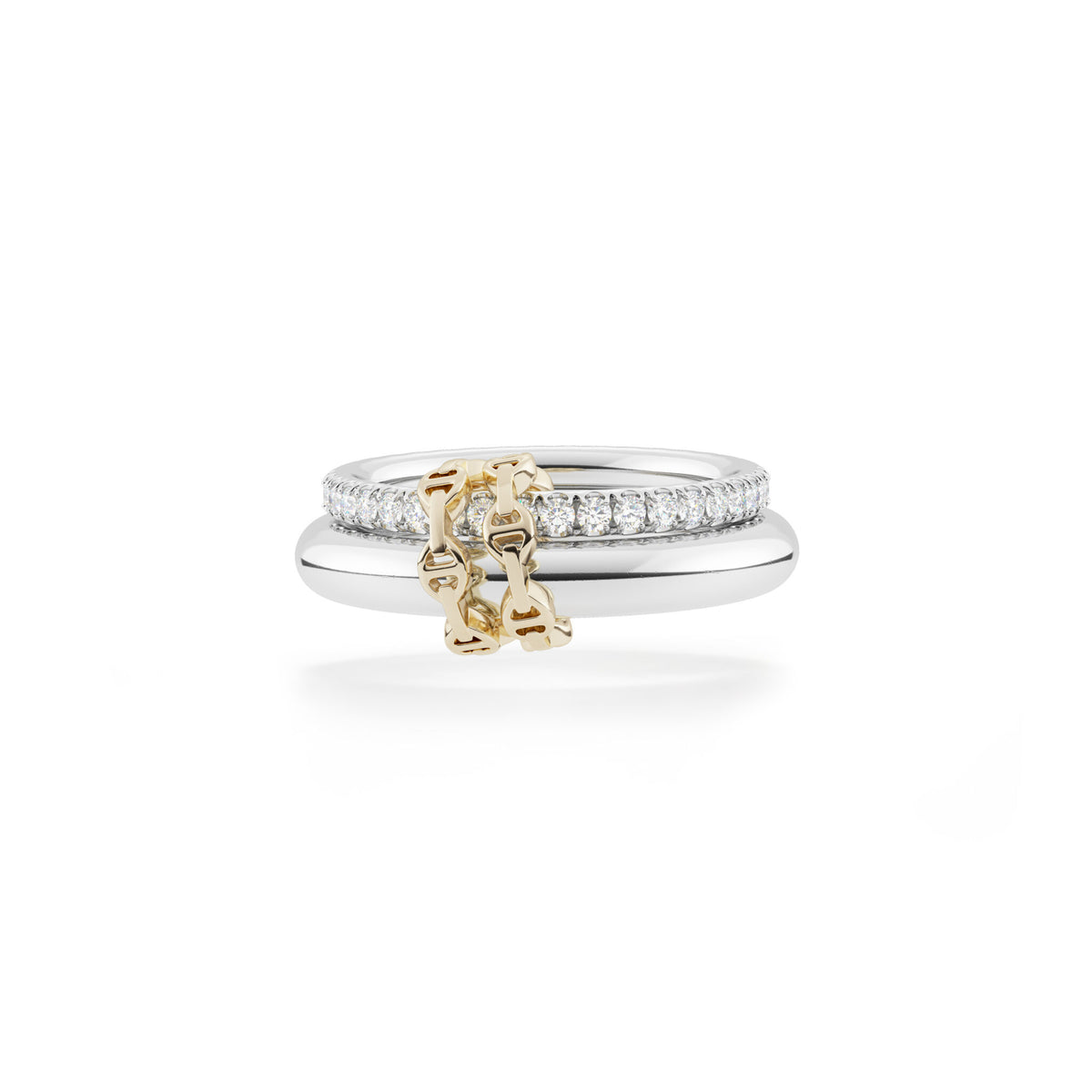 Hoorsenbuhs Sterling Silver Virgo Pave Diamond Ring
