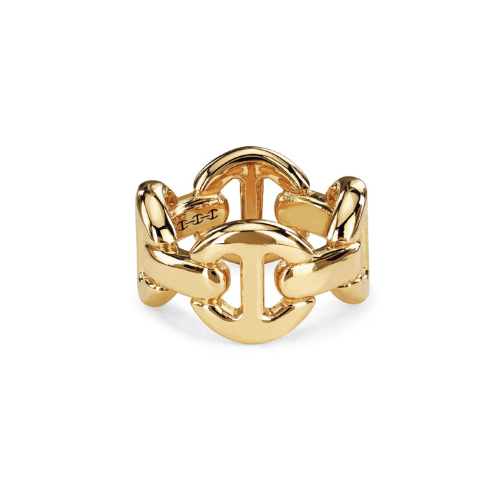 Hoorsenbuhs 18K Yellow Gold Quad Link Ring