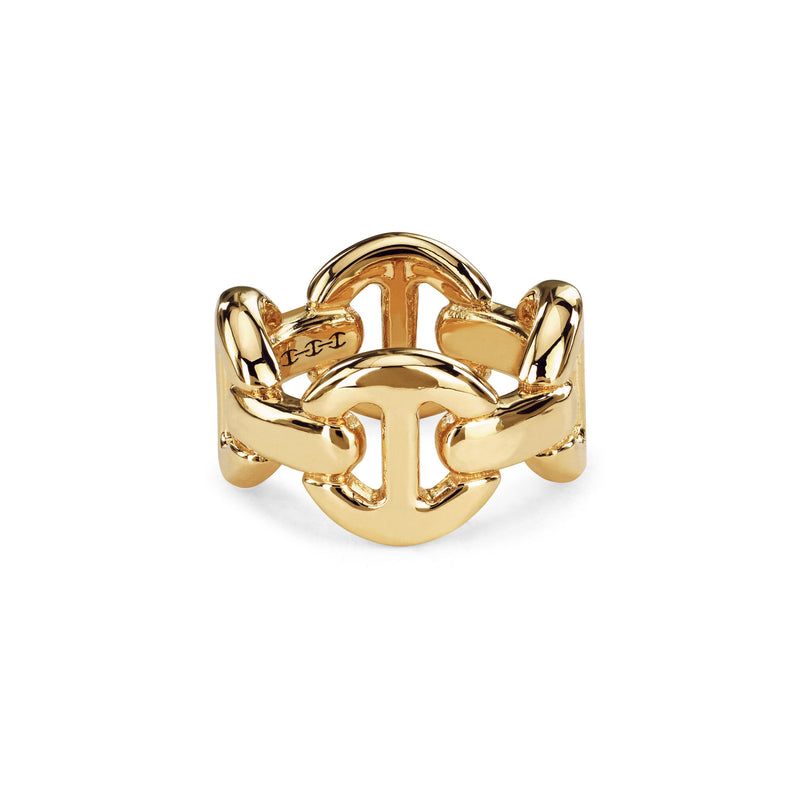 Hoorsenbuhs 18K Yellow Gold Quad Link Ring