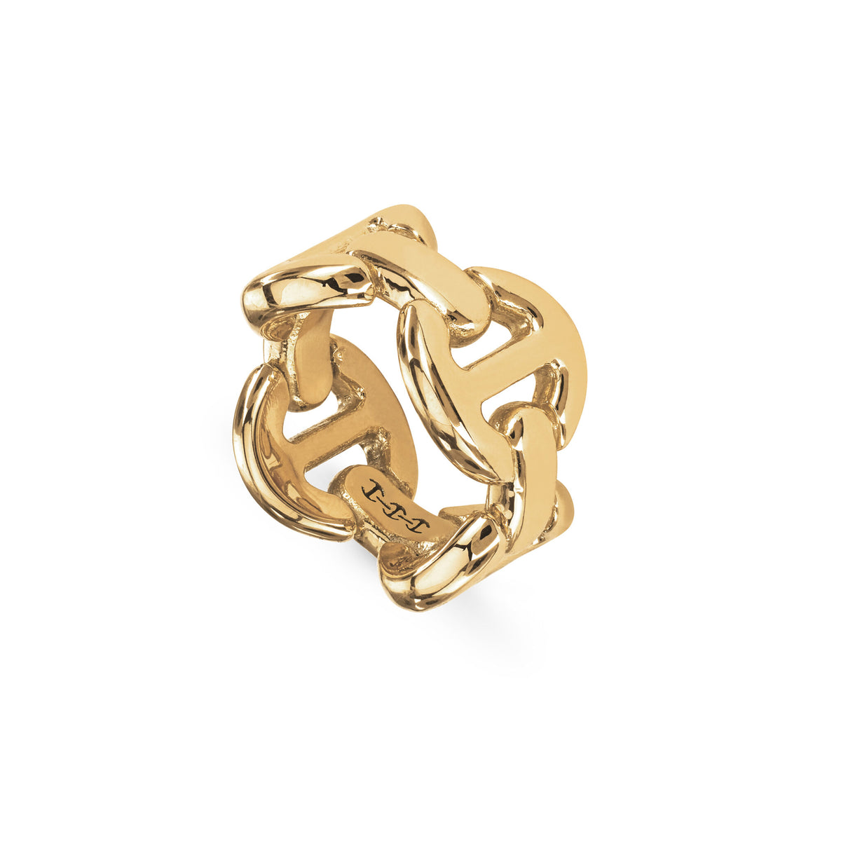 Hoorsenbuhs 18K Yellow Gold Quad Link Ring