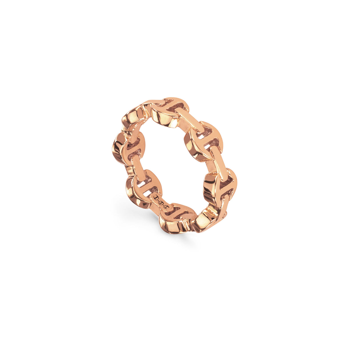 Hoorsenbuhs 18K Rose Gold Dame Tri-Link Ring