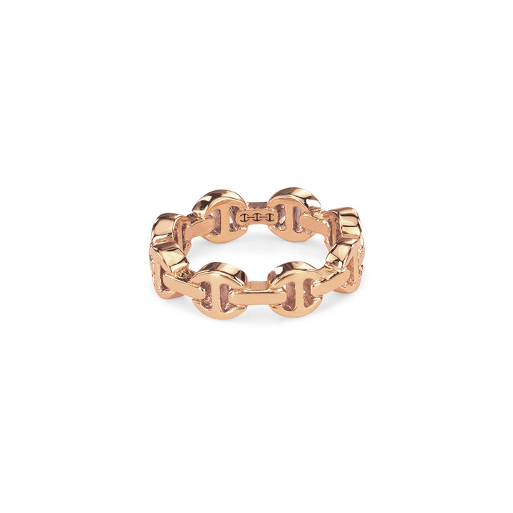 Hoorsenbuhs 18K Rose Gold Dame Tri-Link Ring