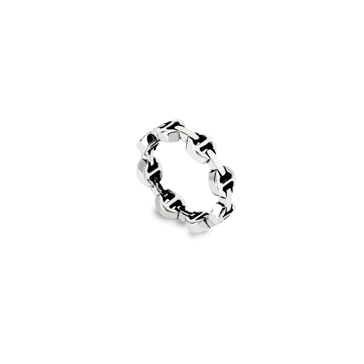 Hoorsenbuhs Sterling Silver Dame Tri-Link Ring