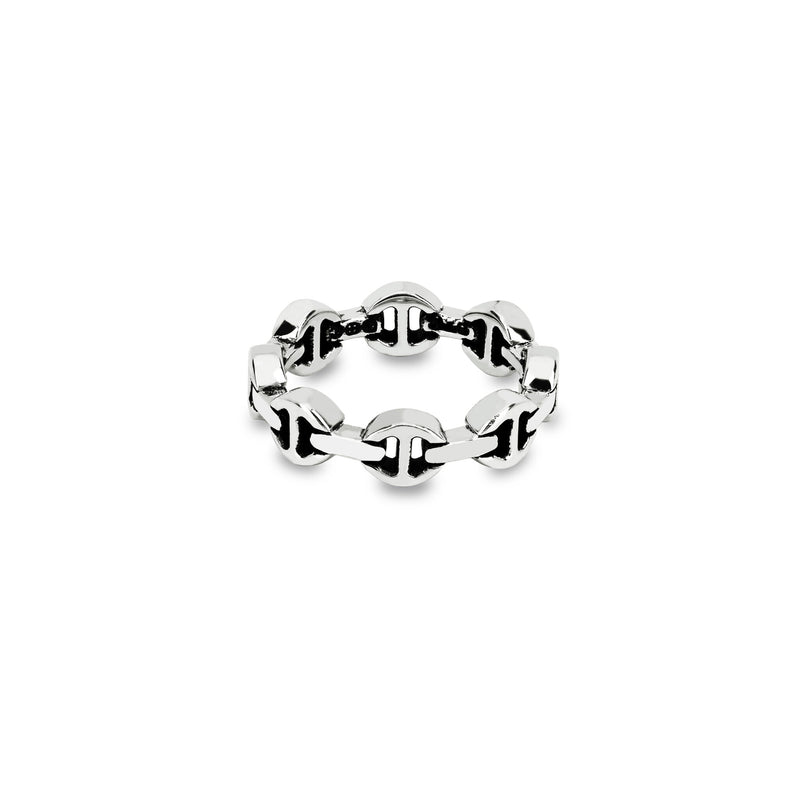 Hoorsenbuhs Sterling Silver Dame Tri-Link Ring