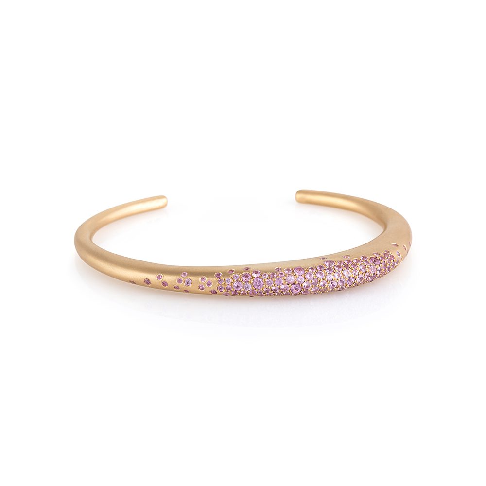 Nada Ghazal Urban Pink Sapphire Thin Cuff