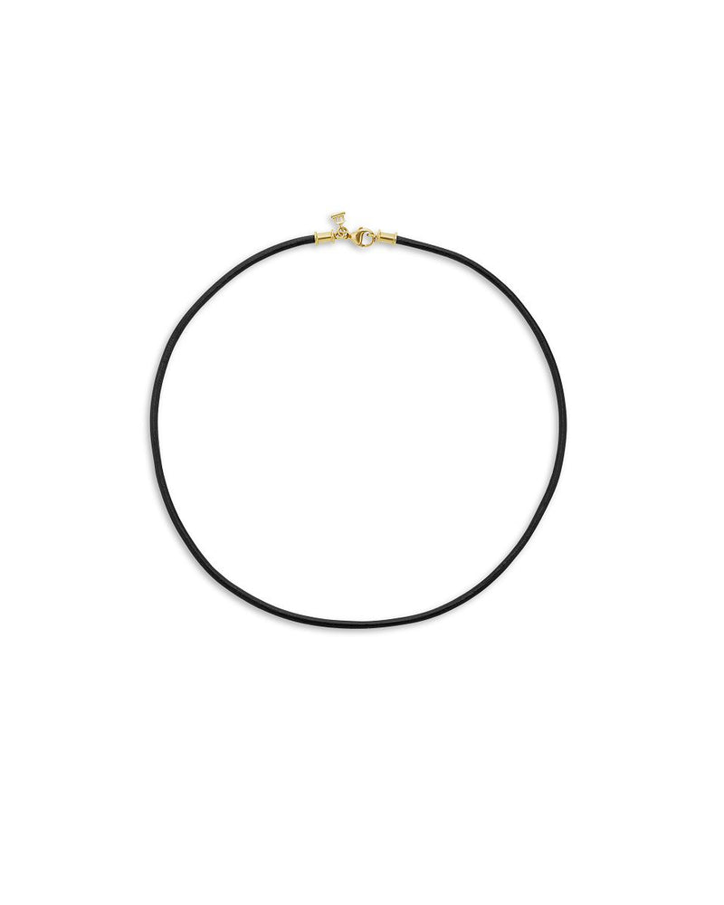 Temple St. Clair 18K Black Leather Cord