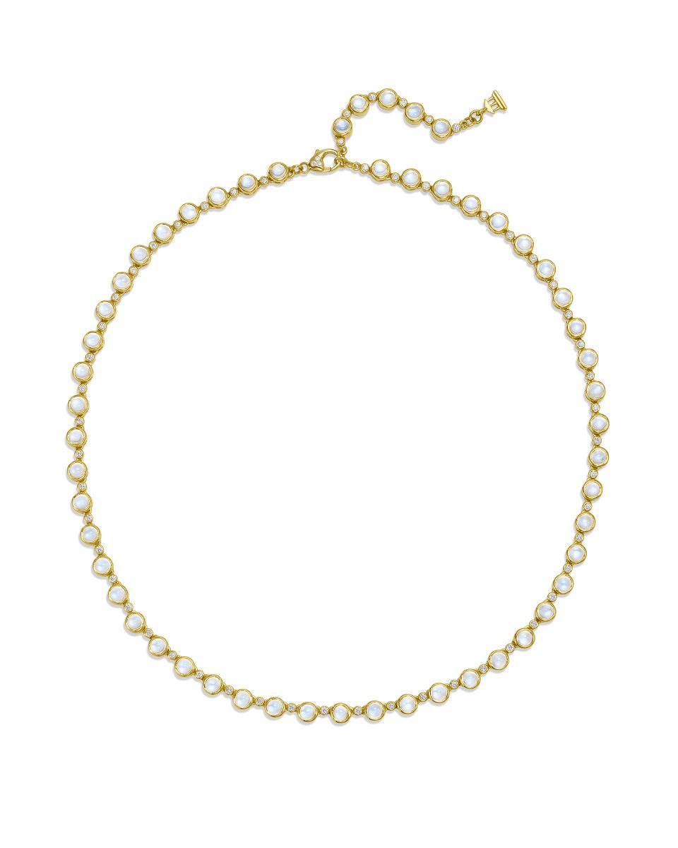 Temple St. Clair 18K Blue Moon Link Necklace