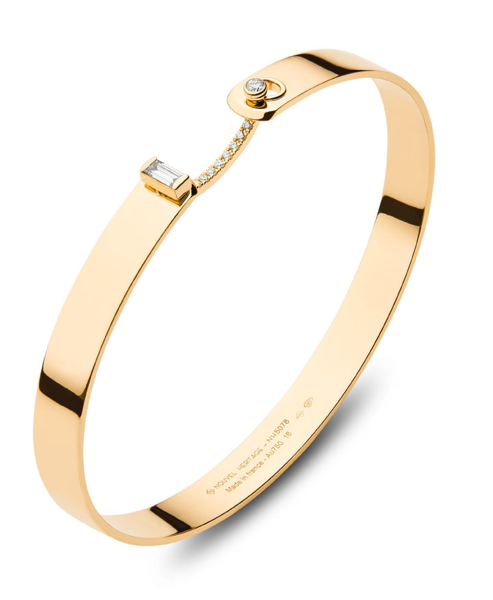 Nouvel Heritage Dinner Date GM Mood Bangle - Yellow Gold