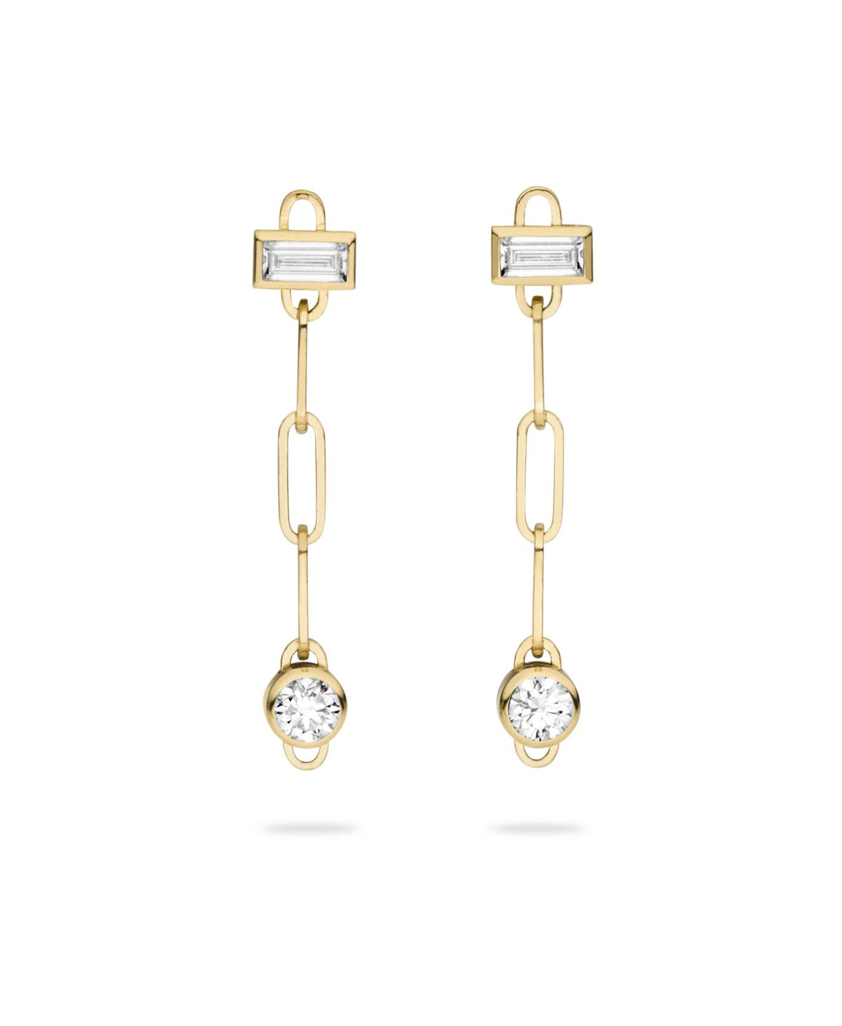 Nouvel Heritage Baguette Round PM Classics Earrings