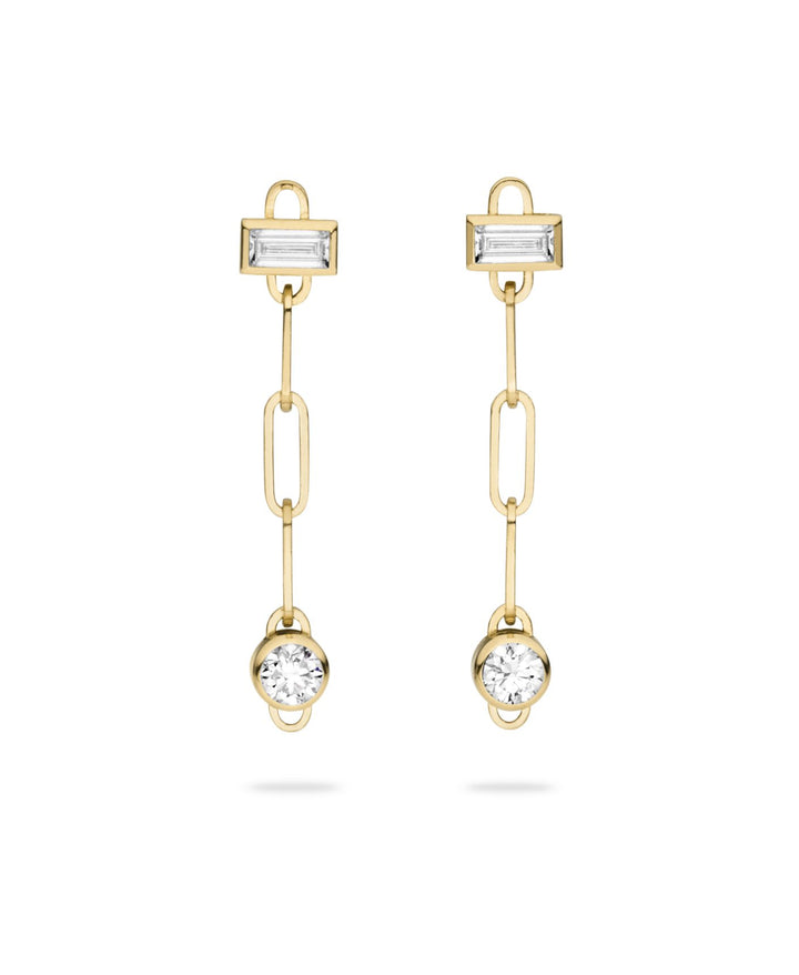 Nouvel Heritage Baguette Round PM Classics Earrings