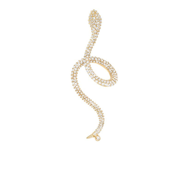Ole Lynggaard Snakes Pave Diamond Earring