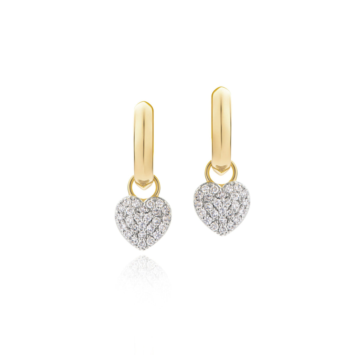 Phillips House Knife Edge Heart Infinity Huggies