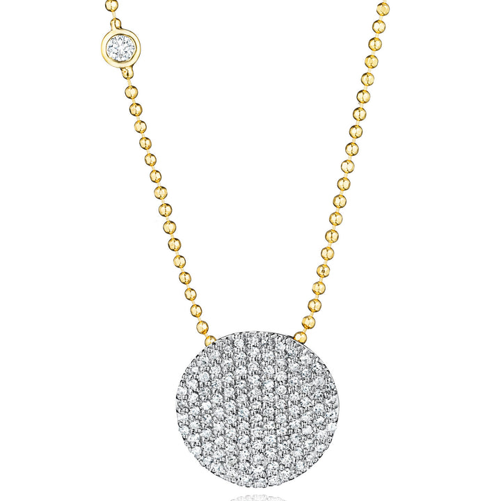 Phillips House Yellow Gold Bezel-Set Diamond Infinity Necklace