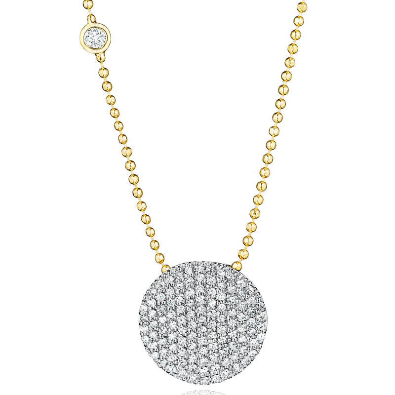 Phillips House Yellow Gold Bezel-Set Diamond Infinity Necklace