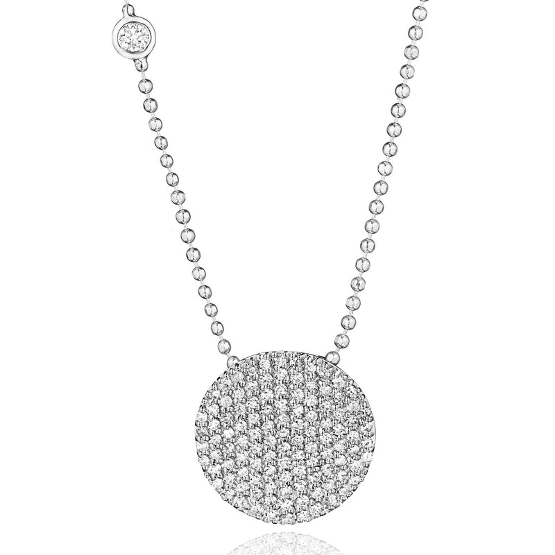 Phillips House White Gold Bezel-Set Diamond Infinity Necklace