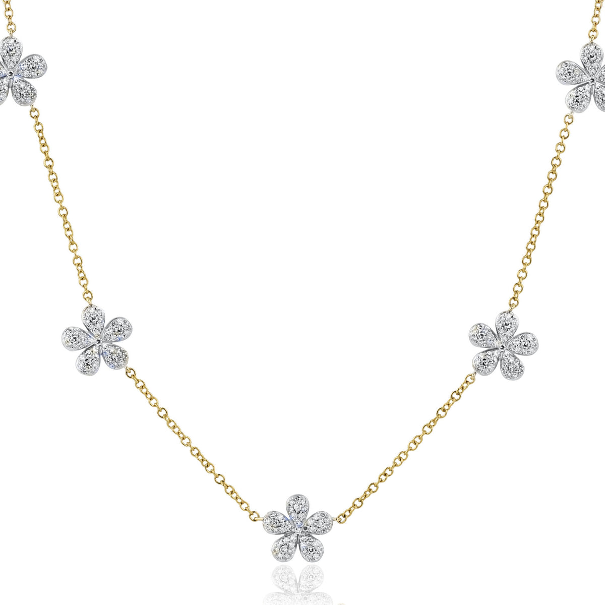 Phillips House Five Station Forget-Me-Not Petite Necklace
