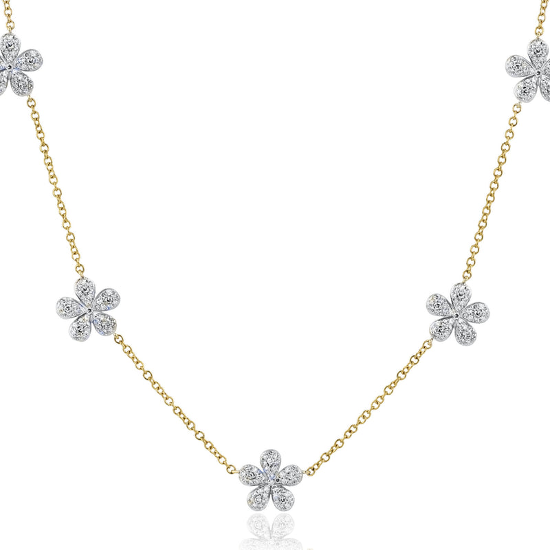 Phillips House Five Station Forget-Me-Not Petite Necklace