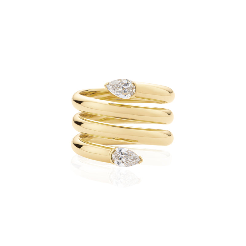 Phillips House Double Headed Pear Wrap Ring