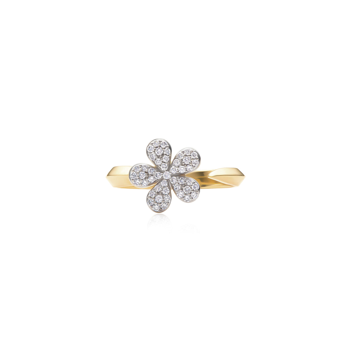 Phillips House Knife Edge Open Small Forget-Me-Not Ring