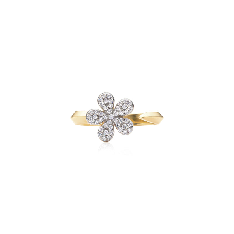 Phillips House Knife Edge Open Small Forget-Me-Not Ring