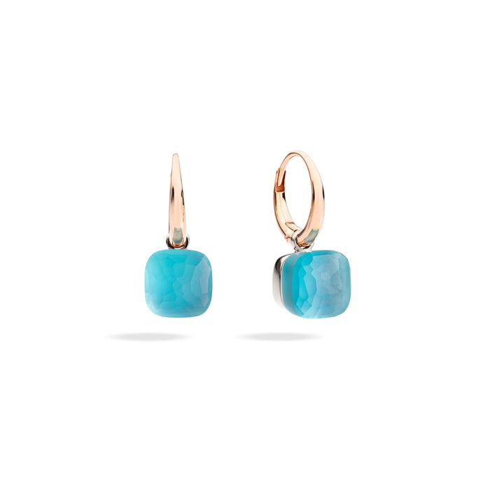 Pomellato Sky Blue Topaz Nudo Gele Earrings