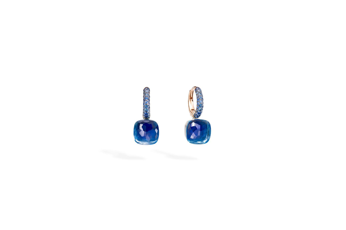 Pomellato London Blue Topaz Nudo Classic Earrings