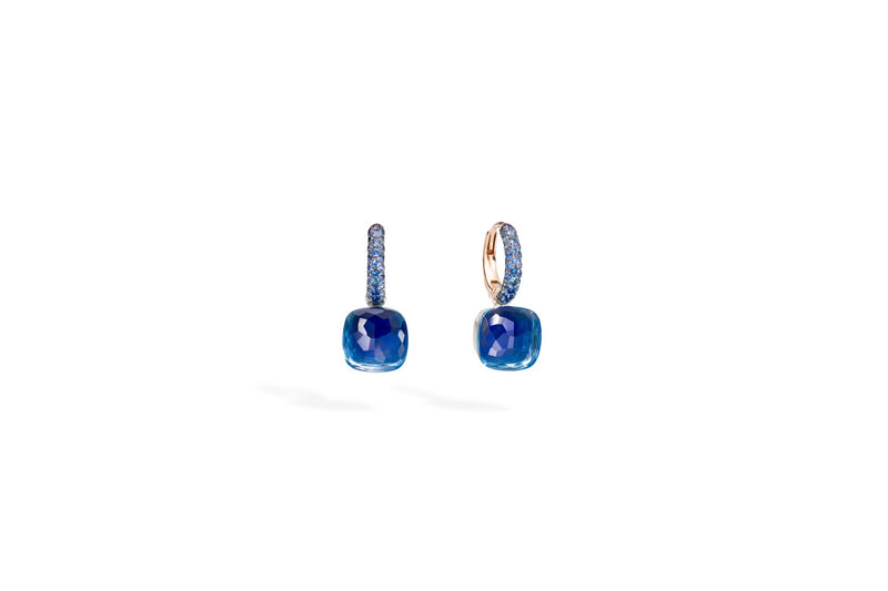 Pomellato London Blue Topaz Nudo Classic Earrings