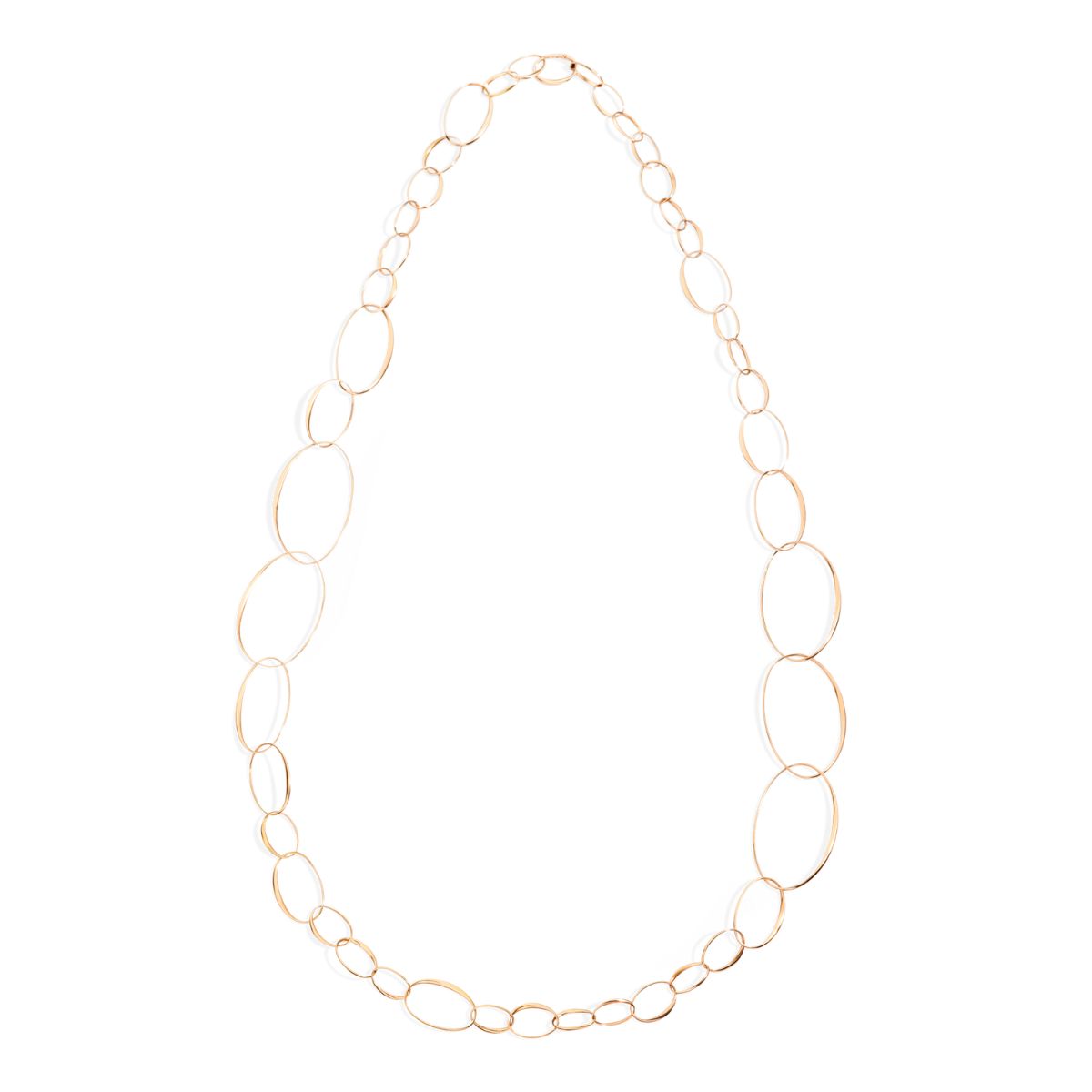 Pomellato Rose Gold Oval Link Necklace