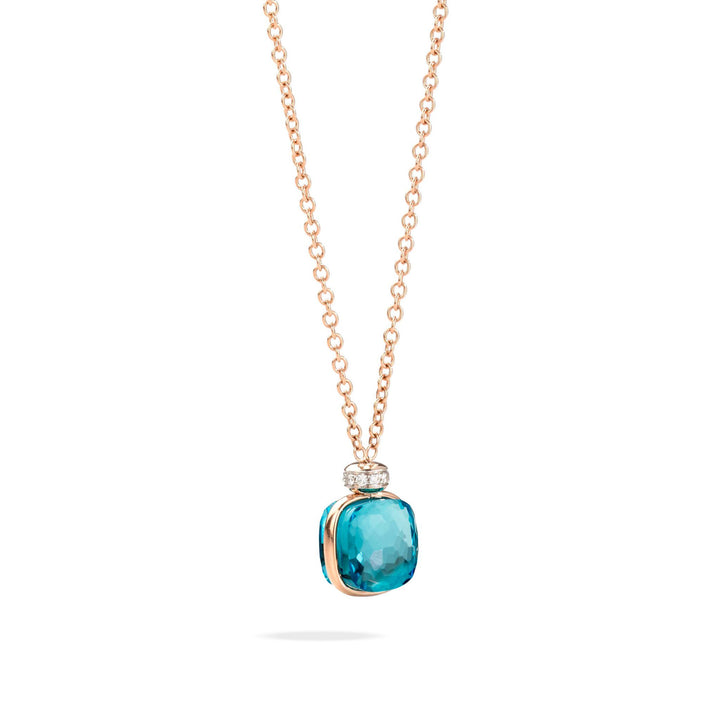 Pomellato Sky Blue Topaz Nudo Necklace
