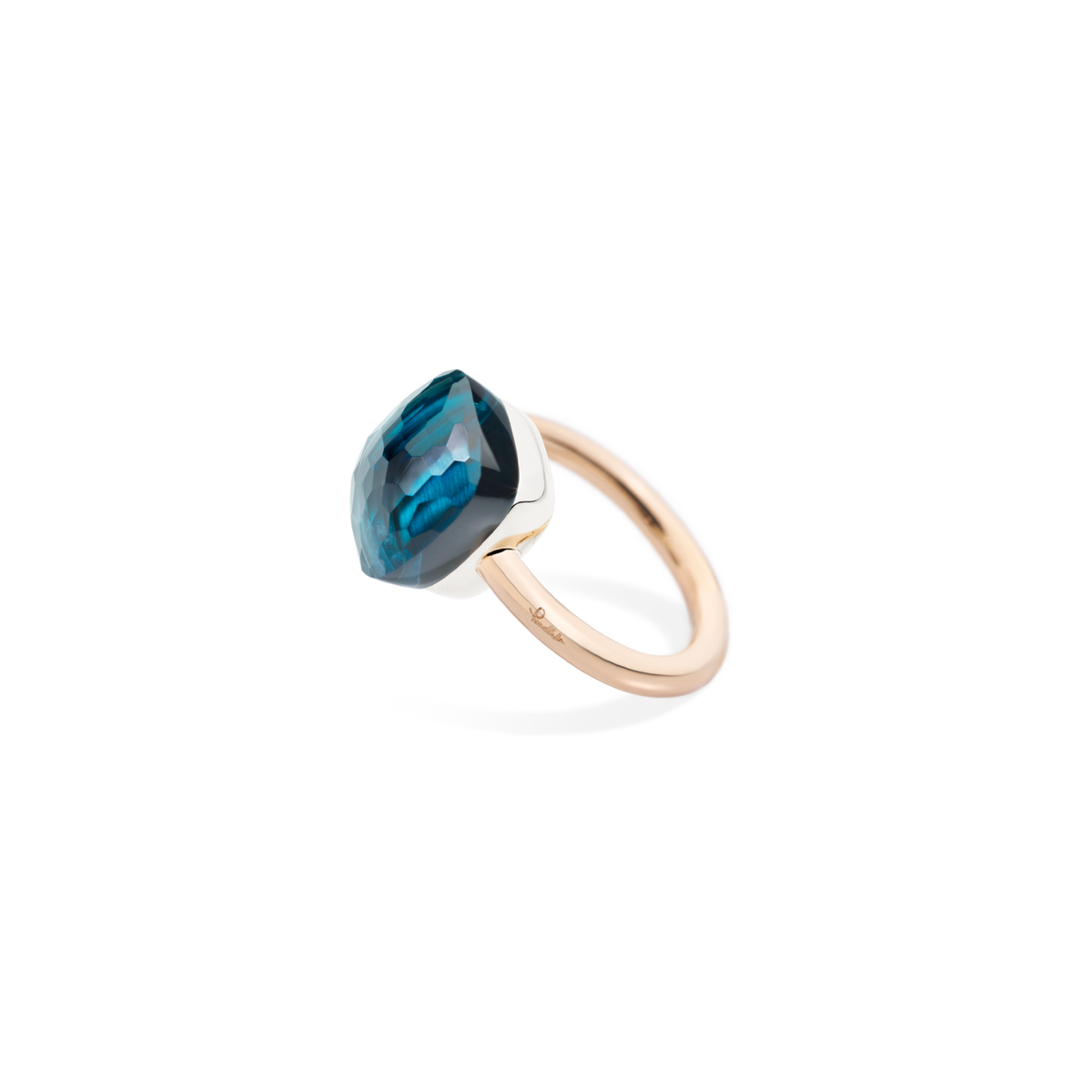 Pomellato Blue Topaz Nudo Classic Ring