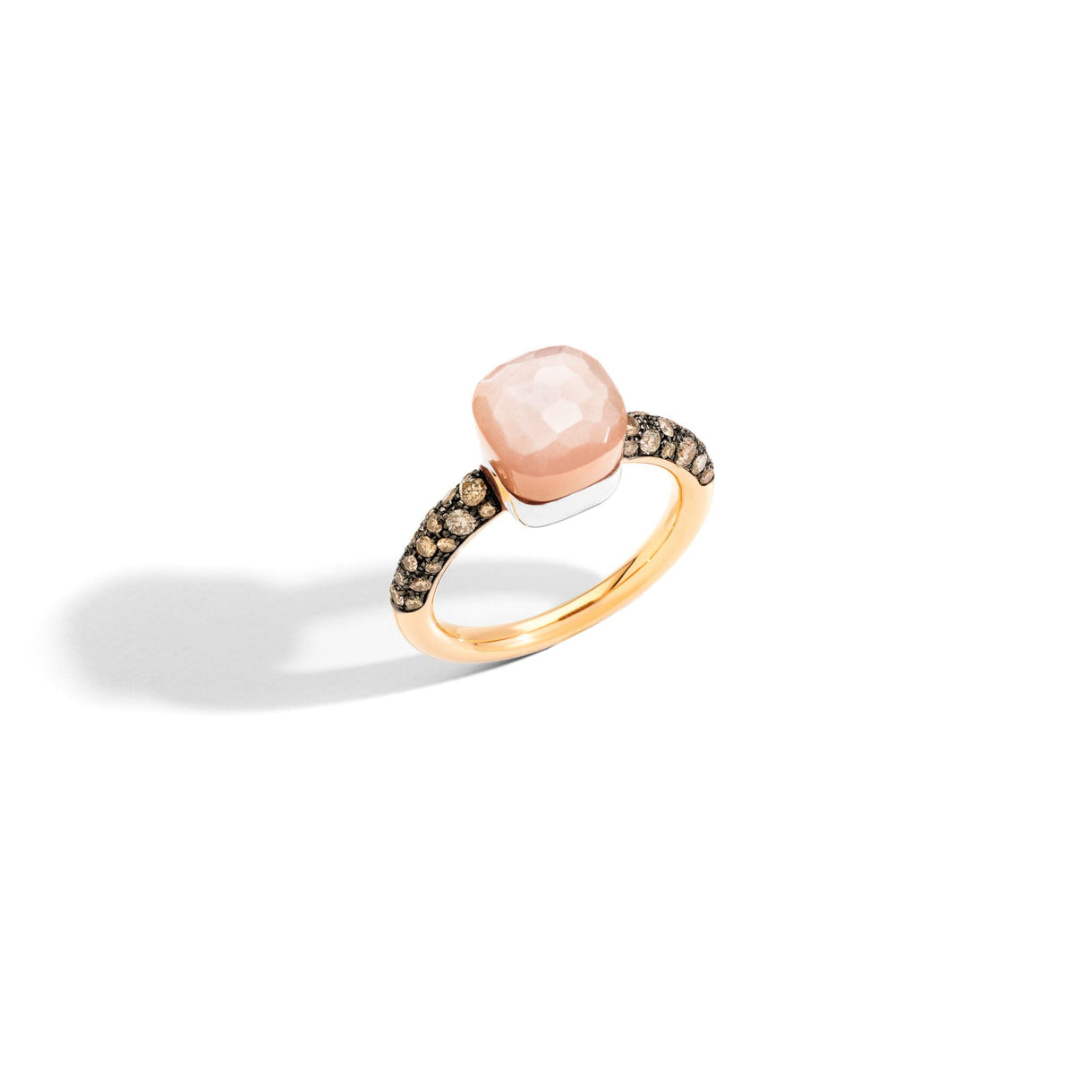 Pomellato Moonstone Chocolate Petit Nudo Ring