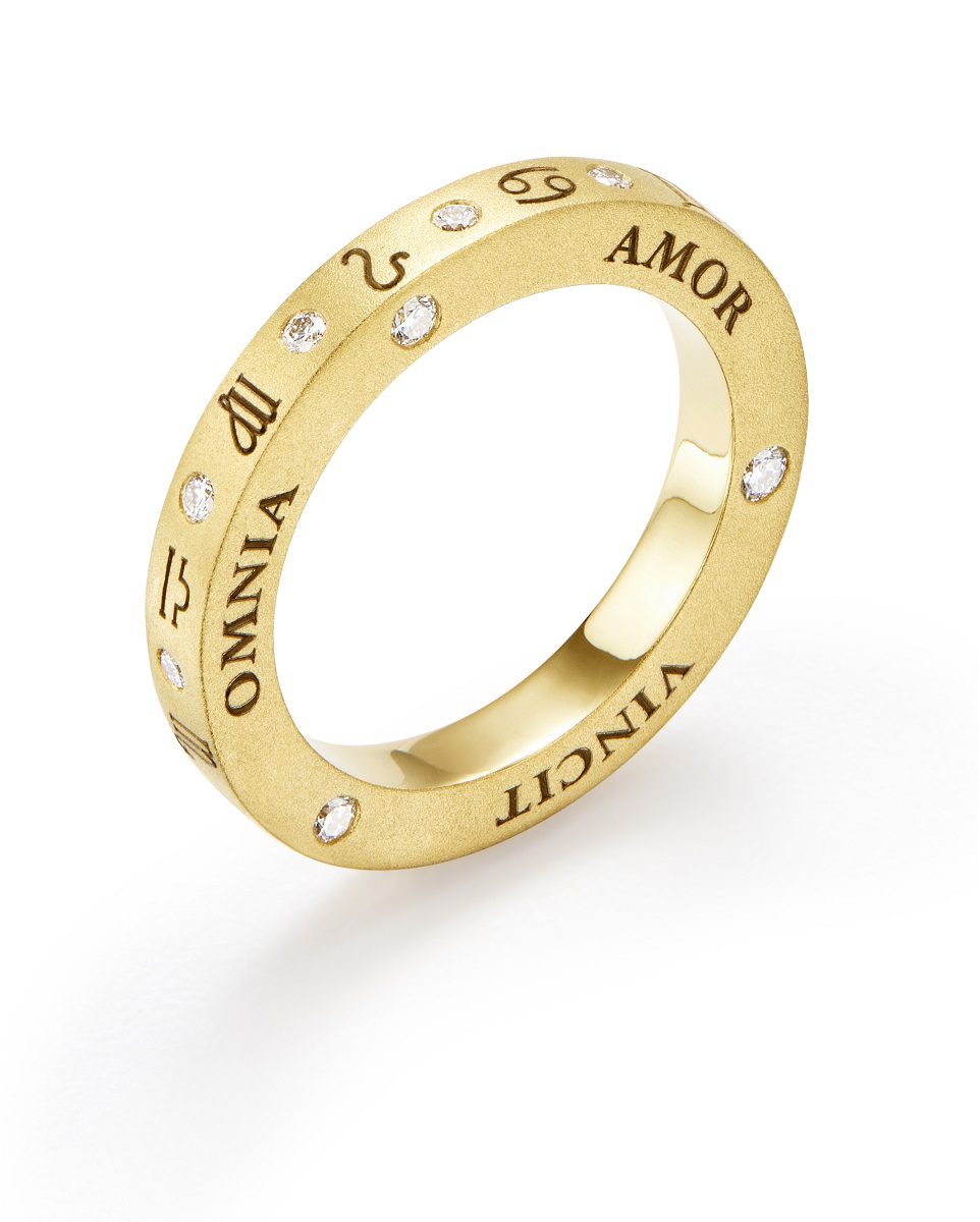 Temple St. Clair 18K Diamond Zodiac Band