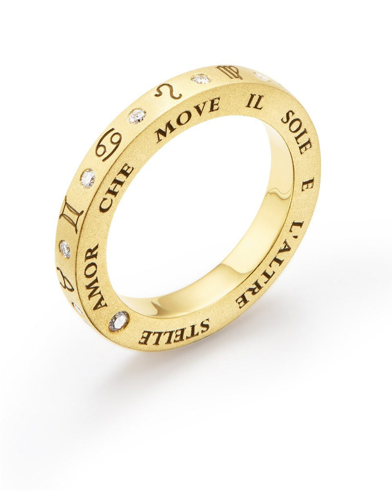 Temple St. Clair 18K Diamond Zodiac Band