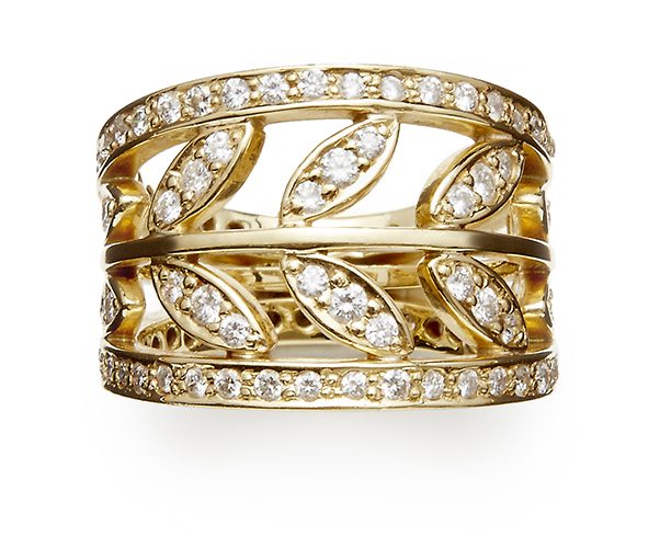 Temple St. Clair 18K Diamond Vine Ring