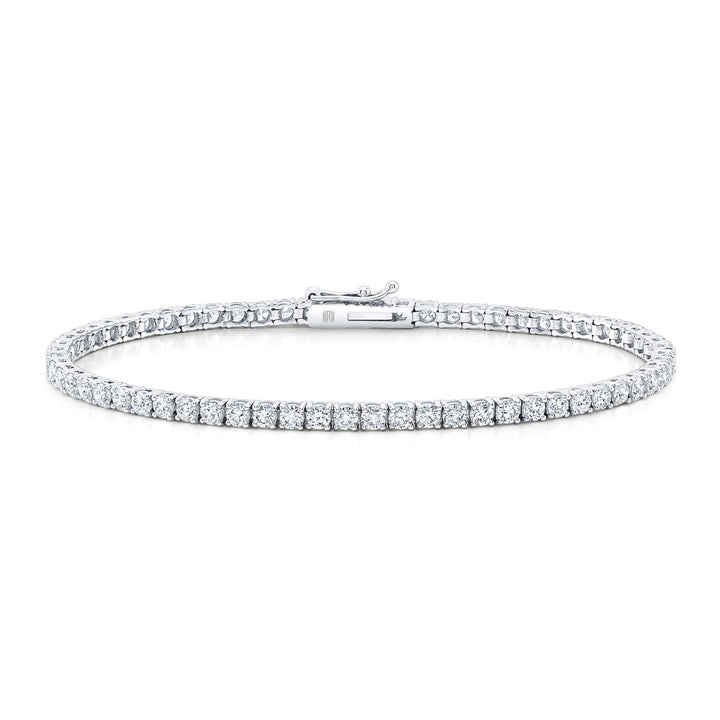 Rahaminov Diamonds 18K White Gold Line Bracelet