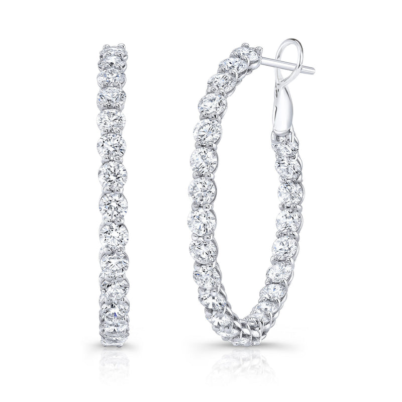 Rahaminov Diamonds Round Diamond Hoops