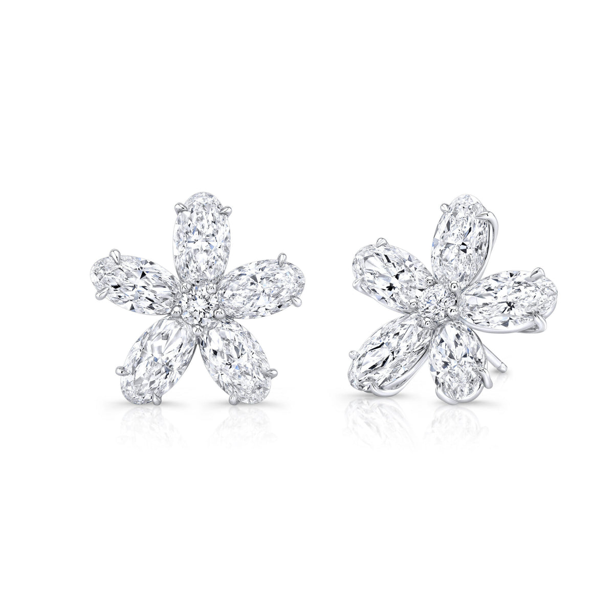 Rahaminov Diamonds Diamond Flower Studs