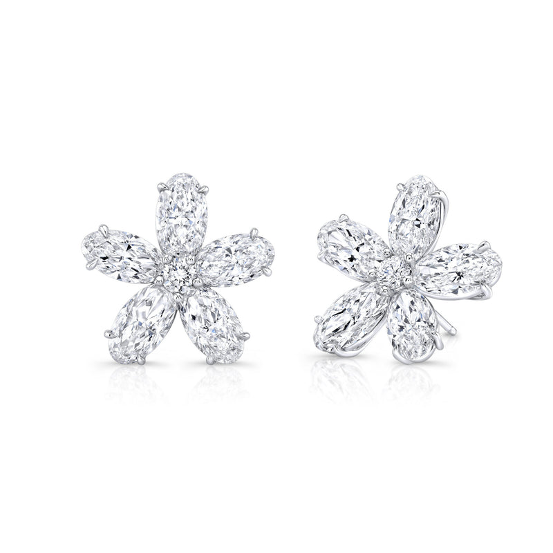 Rahaminov Diamonds Diamond Flower Studs