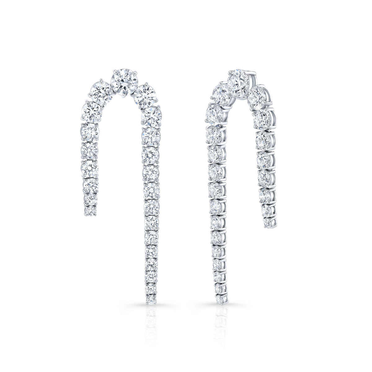 Rahaminov Diamonds Cane Earrings
