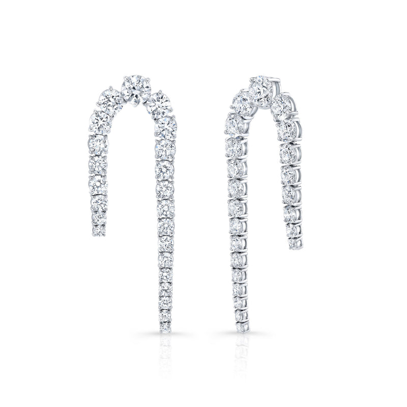 Rahaminov Diamonds Cane Earrings