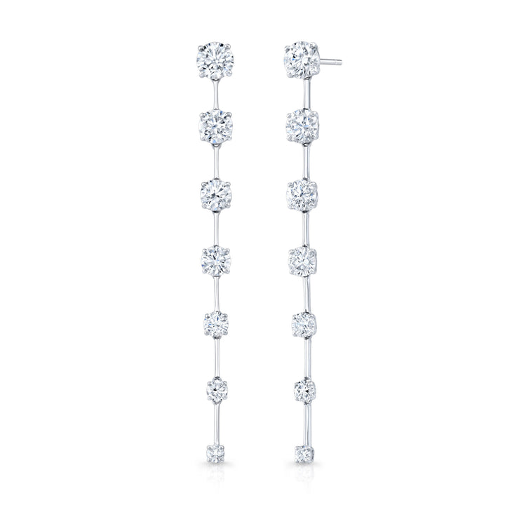 Rahaminov Diamonds Bar Dangle Earrings