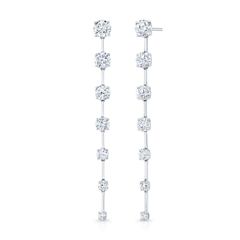 Rahaminov Diamonds Bar Dangle Earrings