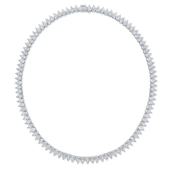 Rahaminov Diamonds Pear Shape Choker