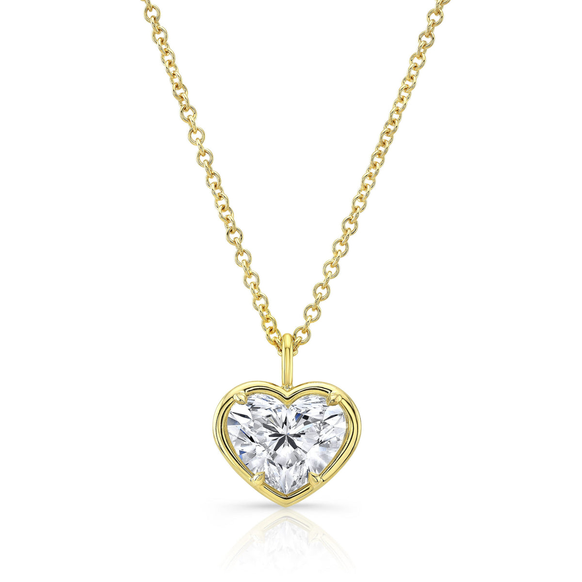 Rahaminov Diamonds Heart Diamond Necklace