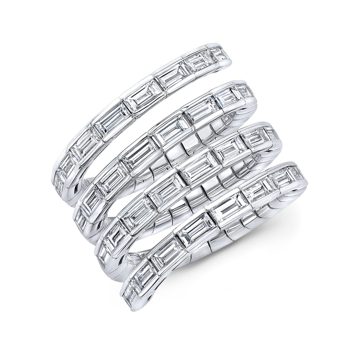 Rahaminov Diamonds Coil Ring