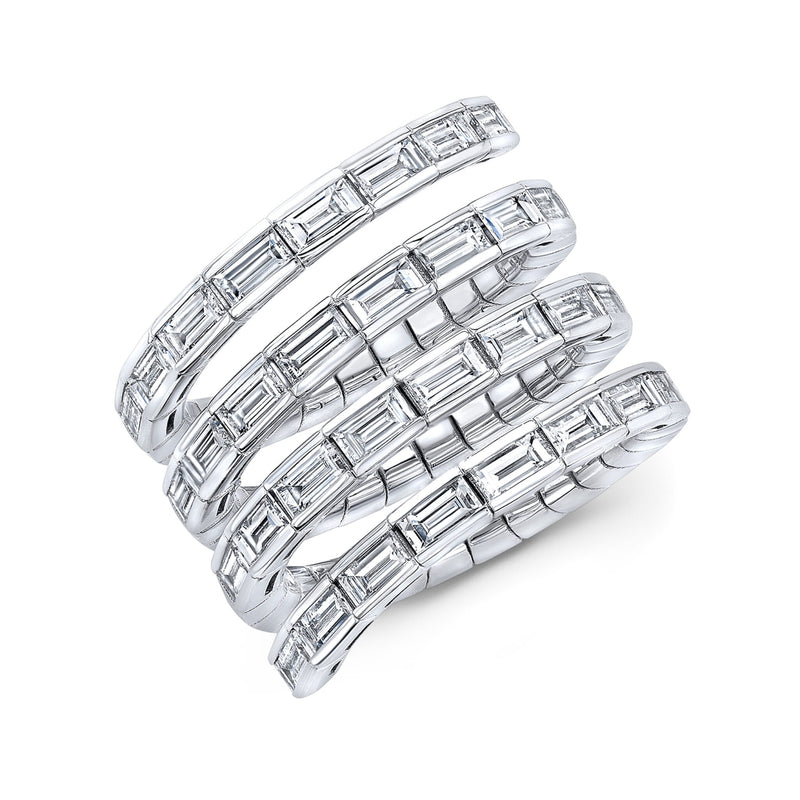 Rahaminov Diamonds Coil Ring