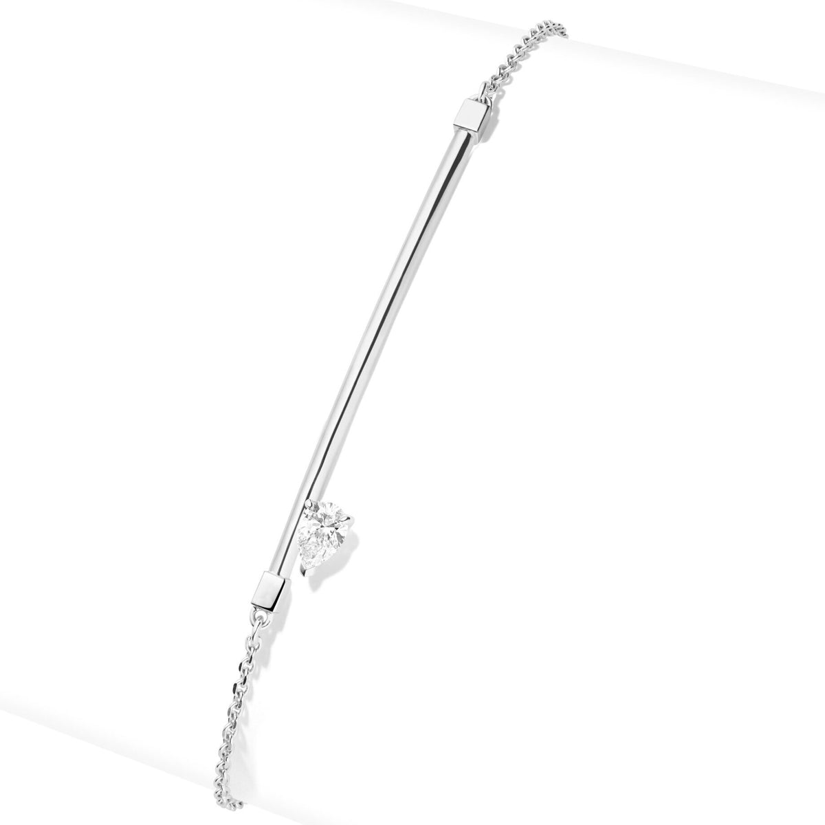 Repossi Serti Sur Vide White Gold Bracelet