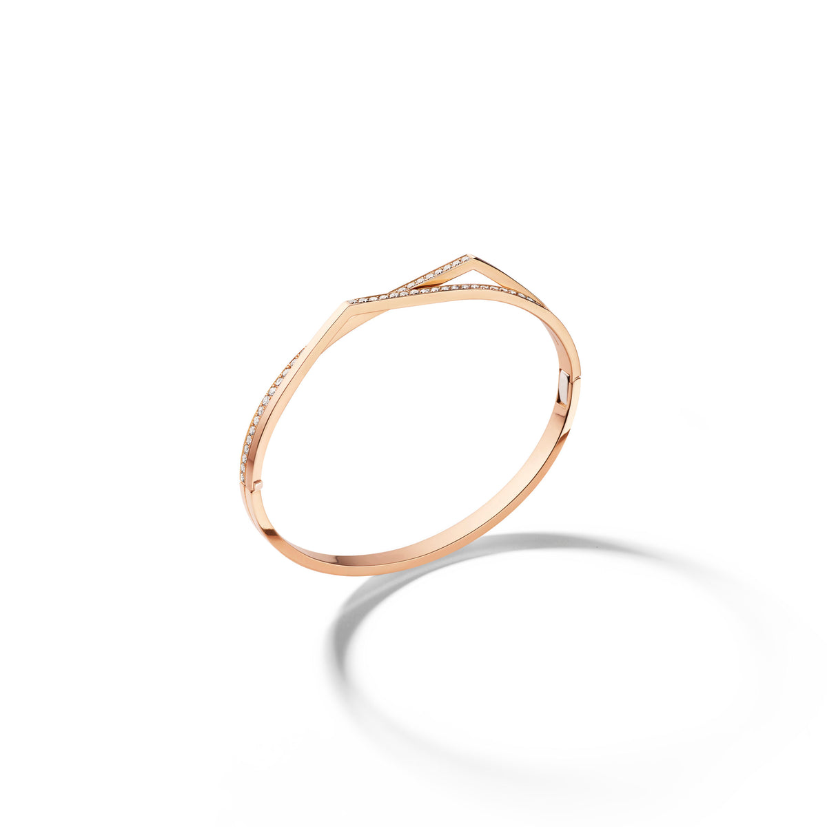 Repossi Antifer Diamond Pink Gold Bracelet